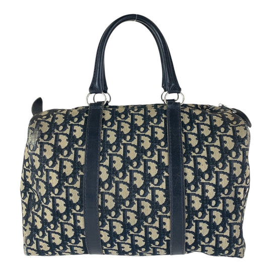 Christian Dior Handbag canvas Navy Trotter
