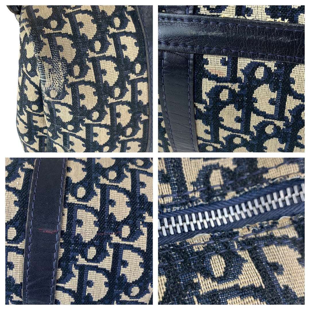 Christian Dior Handbag canvas Navy Trotter