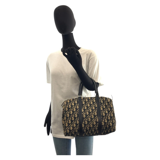 Christian Dior Handbag canvas Navy Trotter