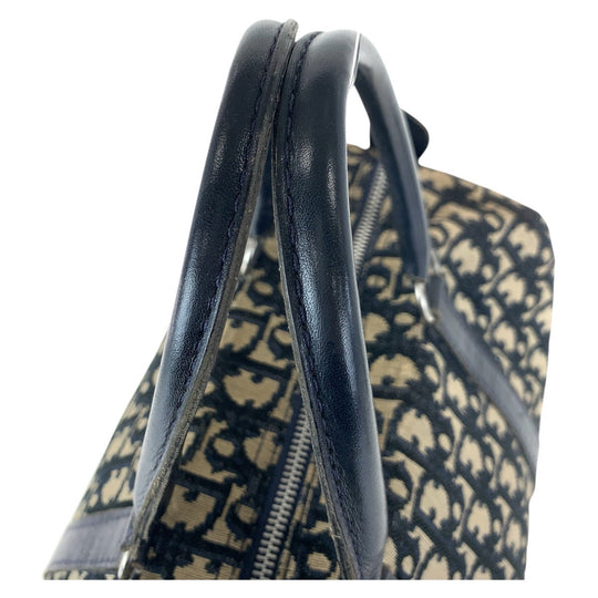 Christian Dior Handbag canvas Navy Trotter