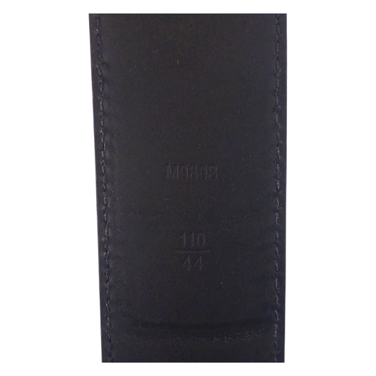 LOUIS VUITTON belt M9808 PVC, Leather Black black Damier Graphite Sunture LV Initial mens 44 Used Authentic