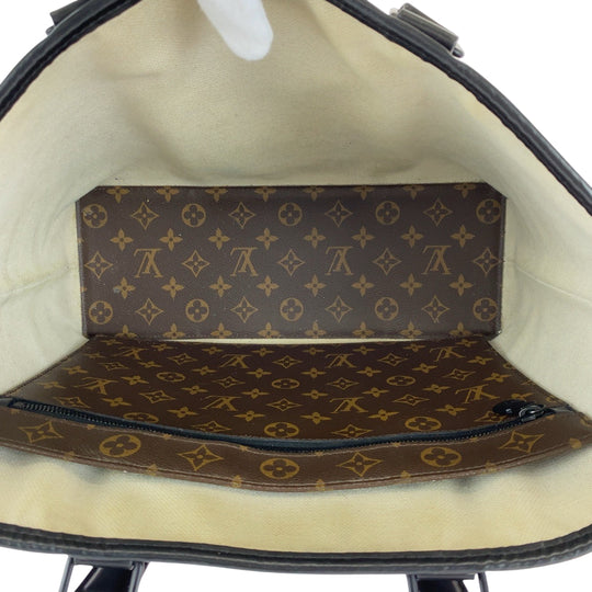LOUIS VUITTON Tote Bag M45734 PVC Brown Black Black Metal Tote Bag Business bag Monogram Macasa Weekend PM mens(Unisex) Used Authentic