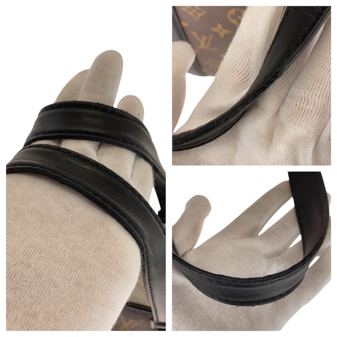 LOUIS VUITTON Tote Bag M45734 PVC Brown Black Black Metal Tote Bag Business bag Monogram Macasa Weekend PM mens(Unisex) Used Authentic