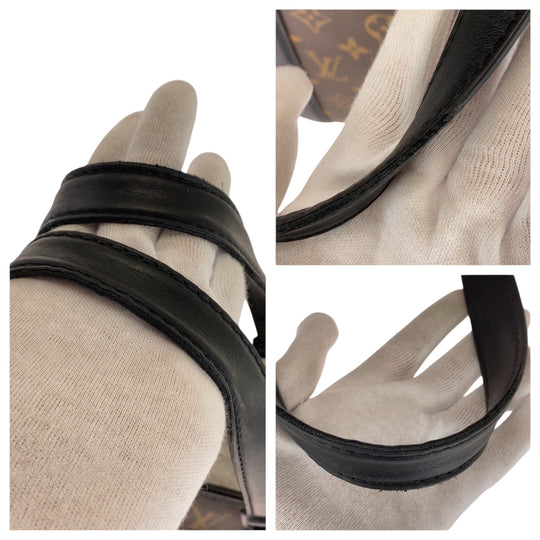 LOUIS VUITTON Tote Bag M45734 PVC Brown Black Black Metal Tote Bag Business bag Monogram Macasa Weekend PM mens(Unisex) Used Authentic