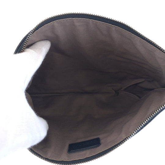 BOTTEGAVENETA Clutch bag leather black INTRECCIATO