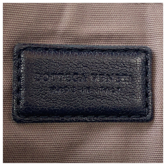 BOTTEGAVENETA Clutch bag leather black INTRECCIATO