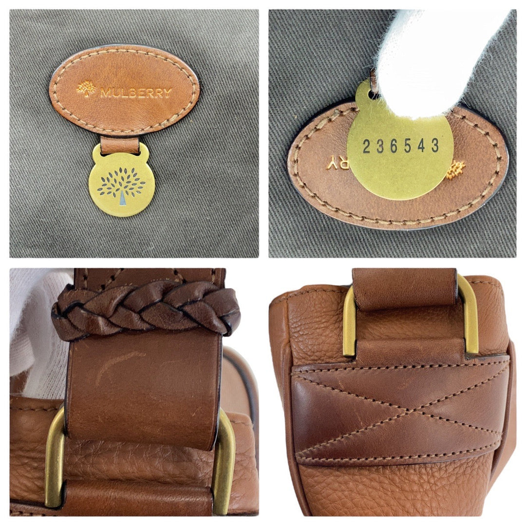 MULBERRY Shoulder Bag leather Brown Gold Metal Crossbody Shoulder Bag Women(Unisex) Used Authentic