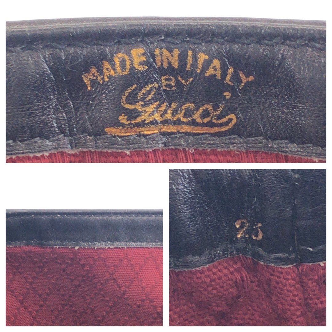 GUCCI Shoulder Bag GG canvas, leather Black GoldMetal Old Gucci Shelly Line Interlocking Women(Unisex) Used Authentic