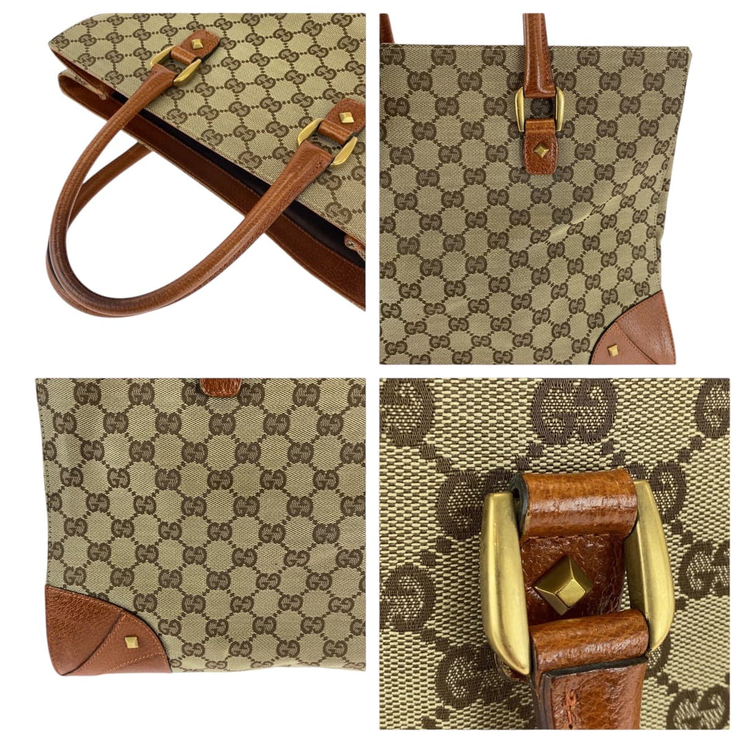 GUCCI Tote Bag 120897 GG canvas beige