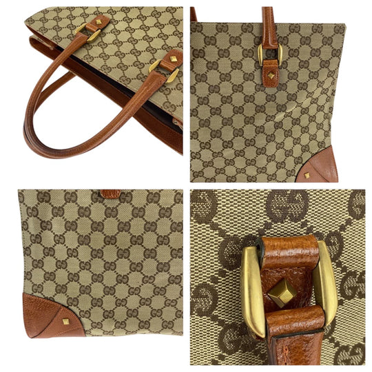 GUCCI Tote Bag 120897 GG canvas beige