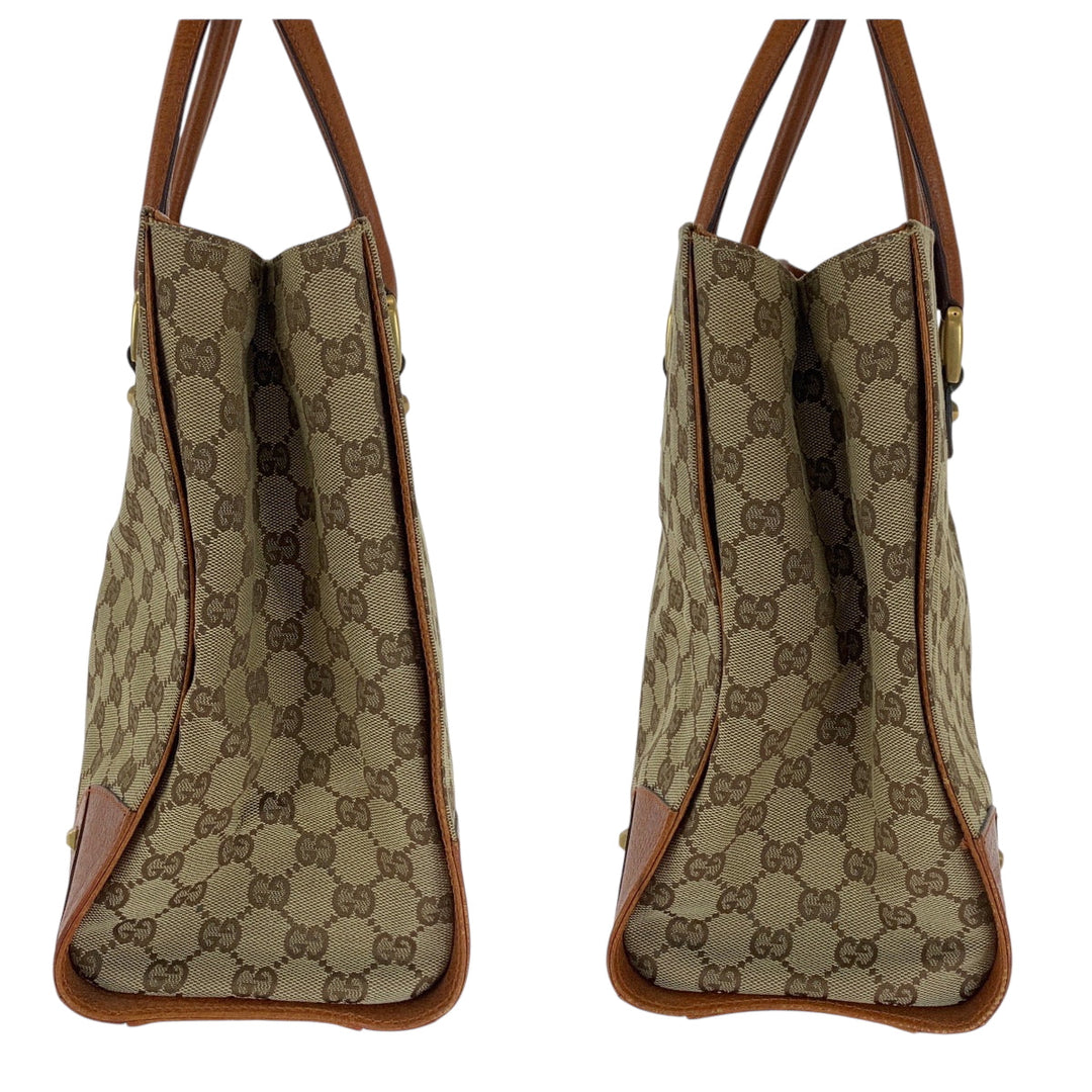 GUCCI Tote Bag 120897 GG canvas beige