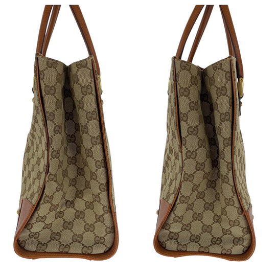 GUCCI Tote Bag 120897 GG canvas beige