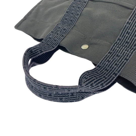 HERMES Tote Bag canvas gray Her LineMM