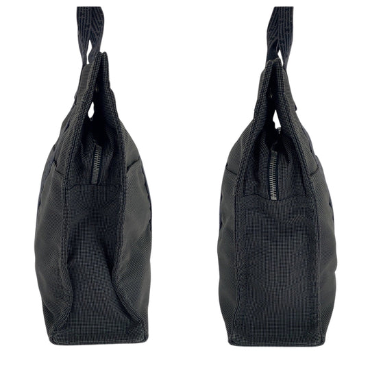 HERMES Tote Bag canvas gray Her LineMM