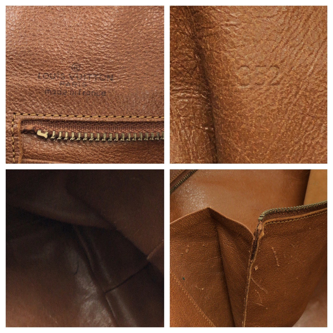 LOUIS VUITTON Tote Bag M42420 PVC Brown Gold Metal Tote Bag handbag Monogram Sack Weekend GM Women(Unisex) Used Authentic