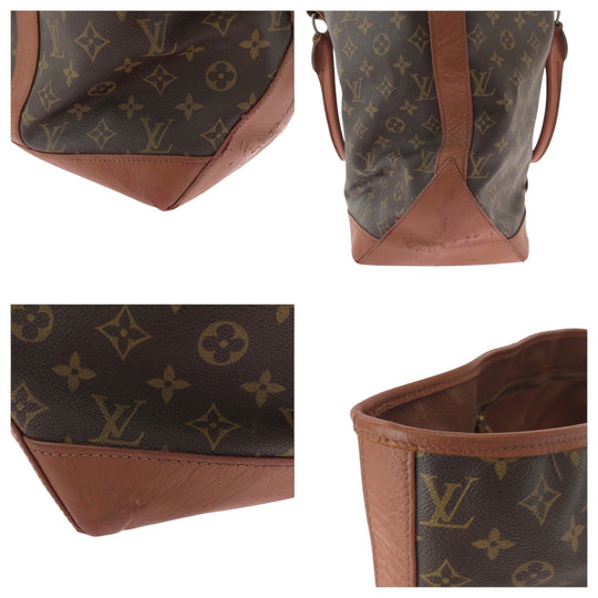 LOUIS VUITTON Tote Bag M42420 PVC Brown Gold Metal Tote Bag handbag Monogram Sack Weekend GM Women(Unisex) Used Authentic