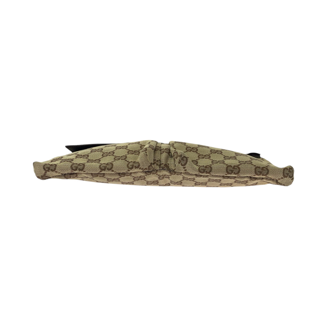 GUCCI Waist bag 28566 GG canvas Brown Red Green SilverMetal Waist Bag Bum Bag Sherry line mens(Unisex) Used Authentic