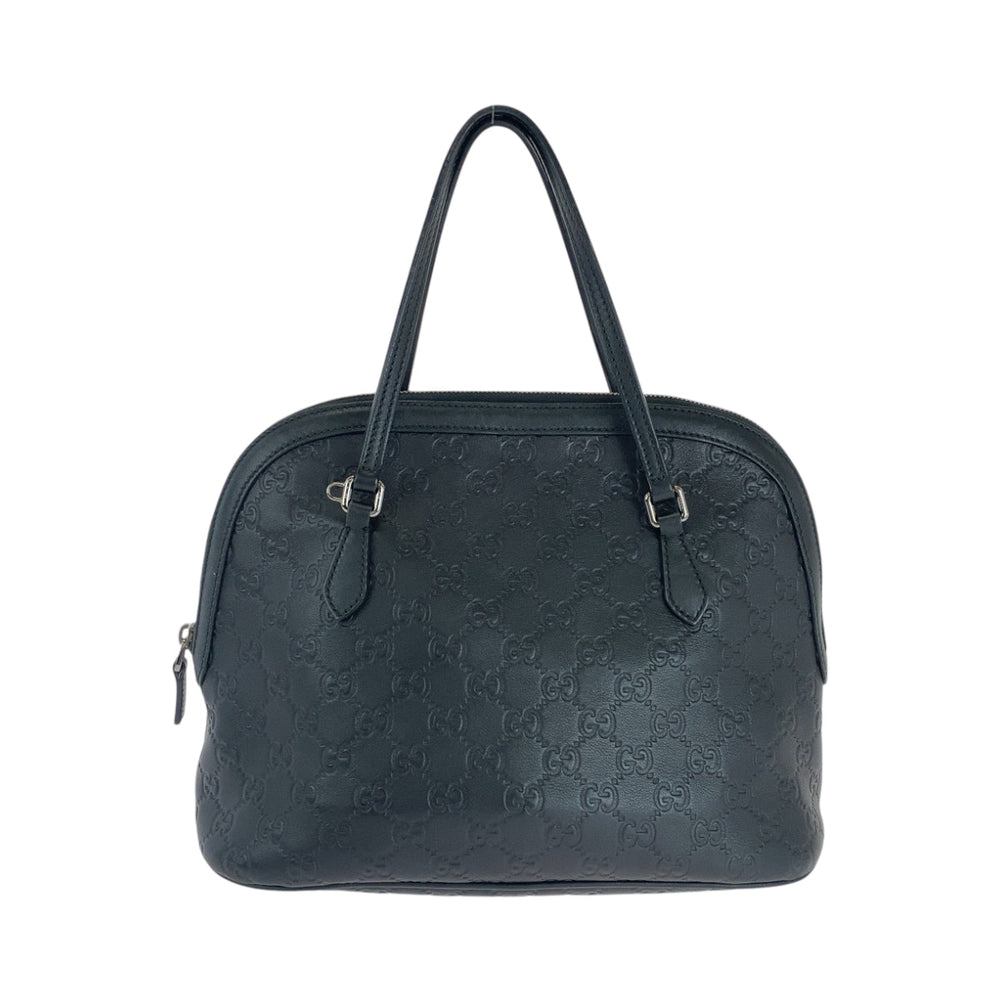 GUCCI Shoulder Bag 420023 leather black Guccisima