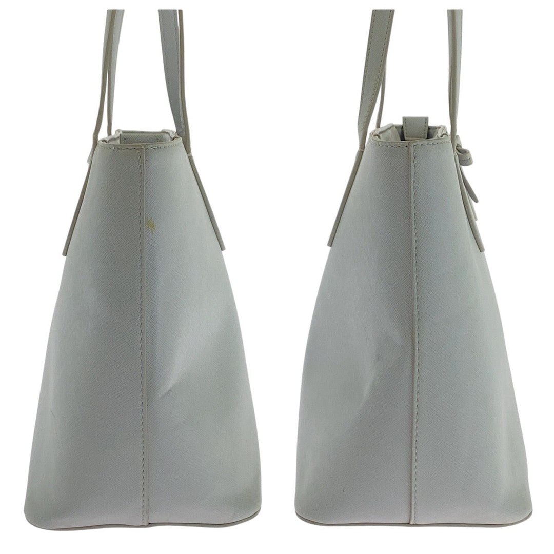 Samantha Vega Tote Bag leather Grey GoldMetal Tote Bag Shoulder Bag Women Used Authentic