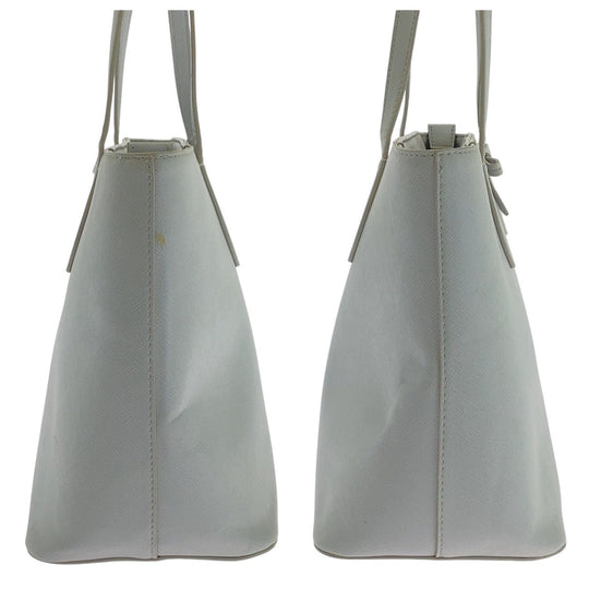 Samantha Vega Tote Bag leather Grey GoldMetal Tote Bag Shoulder Bag Women Used Authentic