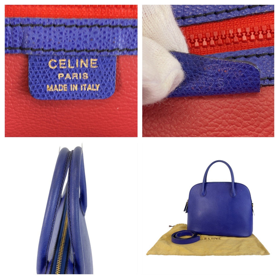 CELINE Handbag M95 leather blue