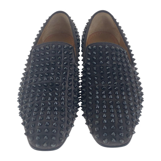 Christian Louboutin loafers Suede Brown Loafer Slip-on Dande Lion mens 42.5 Used Authentic