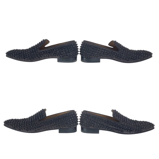 Christian Louboutin loafers Suede Brown Loafer Slip-on Dande Lion mens 42.5 Used Authentic