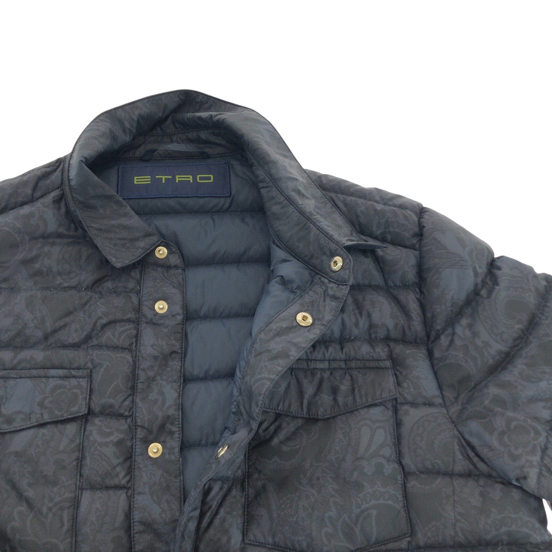 ETRO Nylon jacket Nylon blue Jackets Nylon jackets Paisley Pattern mens XL Used Authentic