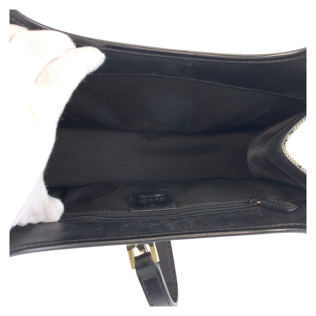 GUCCI Shoulder Bag 002 1068 GG canvas gray Jackie