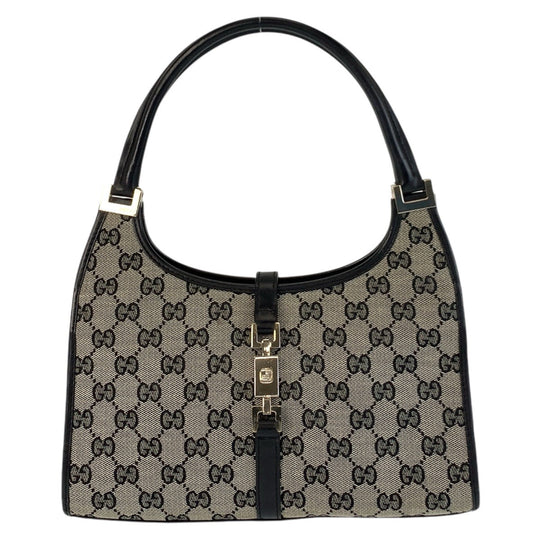 GUCCI Shoulder Bag 002 1068 GG canvas gray Jackie