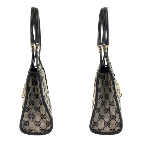 GUCCI Shoulder Bag 002 1068 GG canvas gray Jackie