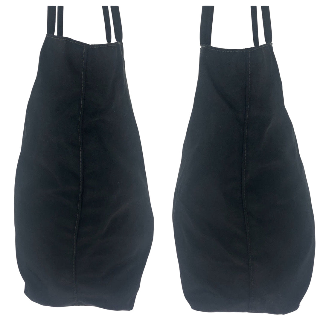 PRADA Tote Bag Nylon black Test Triangle With logo