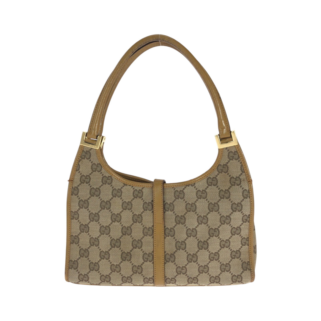 GUCCI Shoulder Bag 002 1068 GG canvas beige Jackie