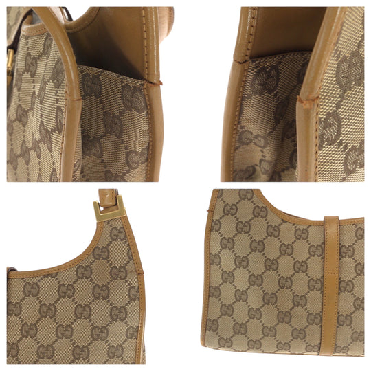 GUCCI Shoulder Bag 002 1068 GG canvas beige Jackie