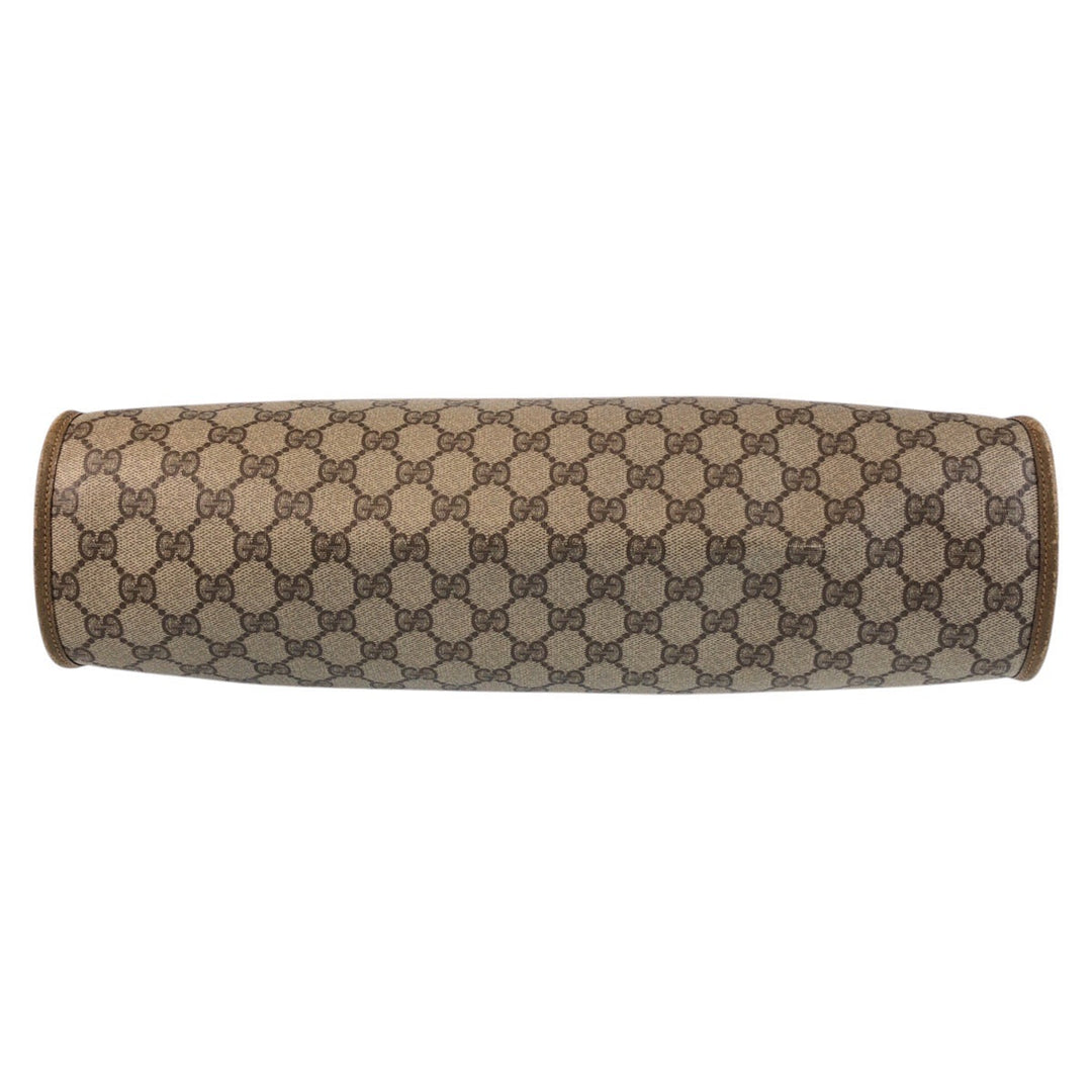 GUCCI Tote Bag 92 02 998 GG Supreme canvas, leather Beige Gold Metal Tote Bag Shoulder Bag Old Gucci Women(Unisex) Used Authentic