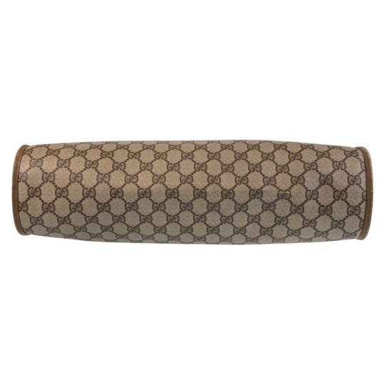 GUCCI Tote Bag 92 02 998 GG Supreme canvas, leather Beige Gold Metal Tote Bag Shoulder Bag Old Gucci Women(Unisex) Used Authentic