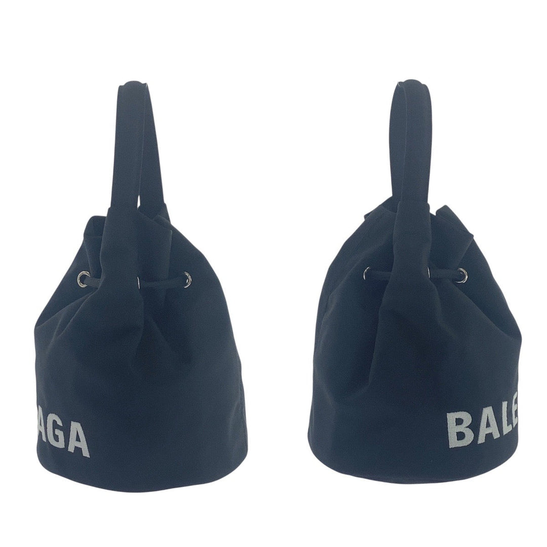 BALENCIAGA Shoulder Bag 619458 Nylon Black Women Used Authentic