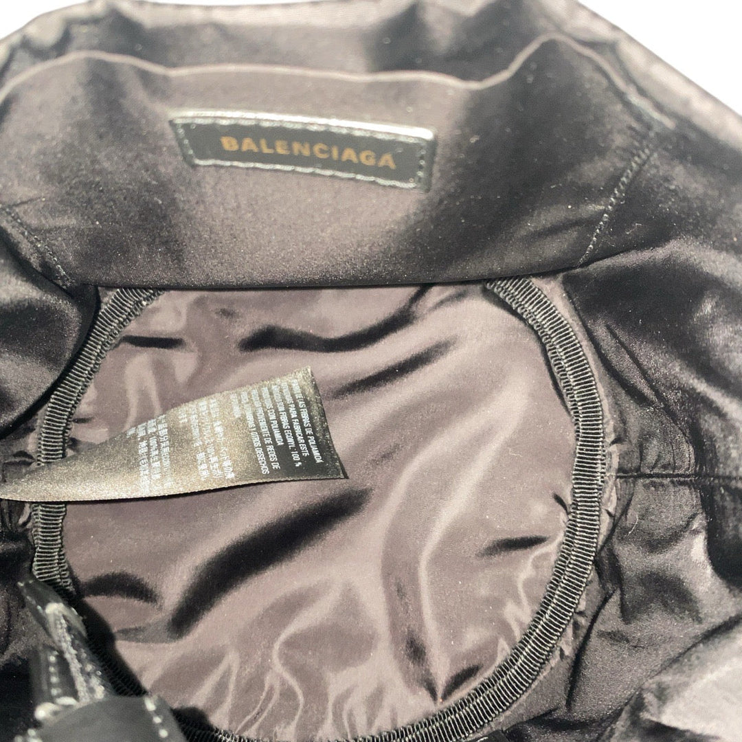 BALENCIAGA Shoulder Bag 619458 Nylon Black Women Used Authentic