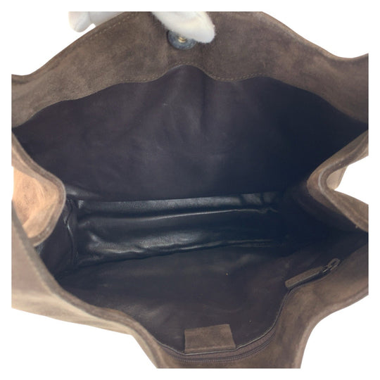 GUCCI Shoulder Bag 001 3167 Suede Brown