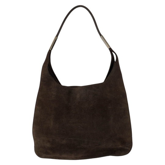 GUCCI Shoulder Bag 001 3167 Suede Brown