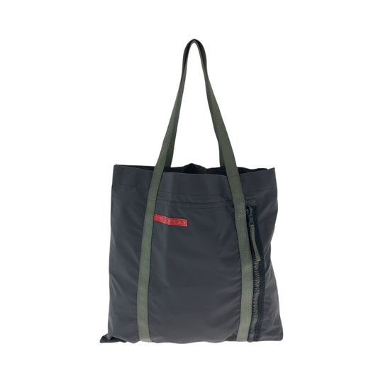 PRADA Tote Bag 4VA114 Nylon gray Tote Bag Shoulder Bag PRADA Sports Women Used Authentic