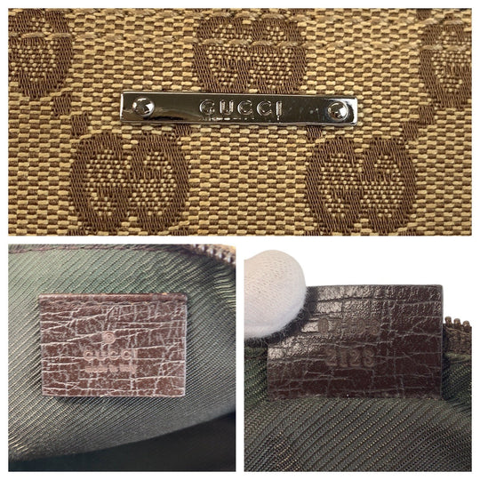 GUCCI Handbag 07198 GG canvas beige