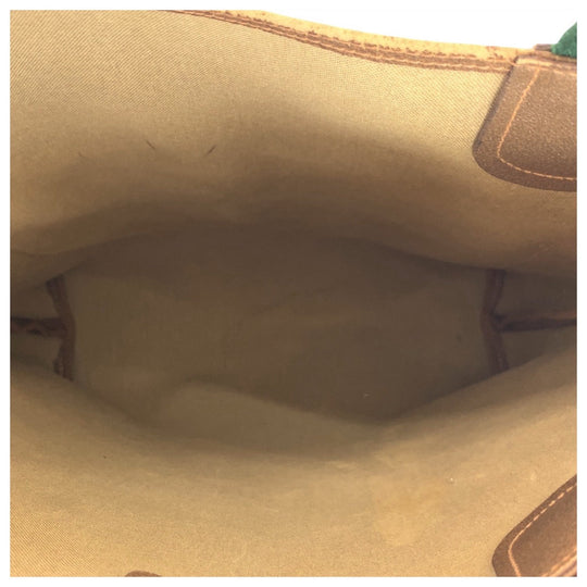GUCCI Tote Bag 62503 GG Supreme canvas, leather Brown Metal Tote Bag Shoulder Bag Old Gucci Shelly Line Interlocking Women(Unisex) Used Authentic