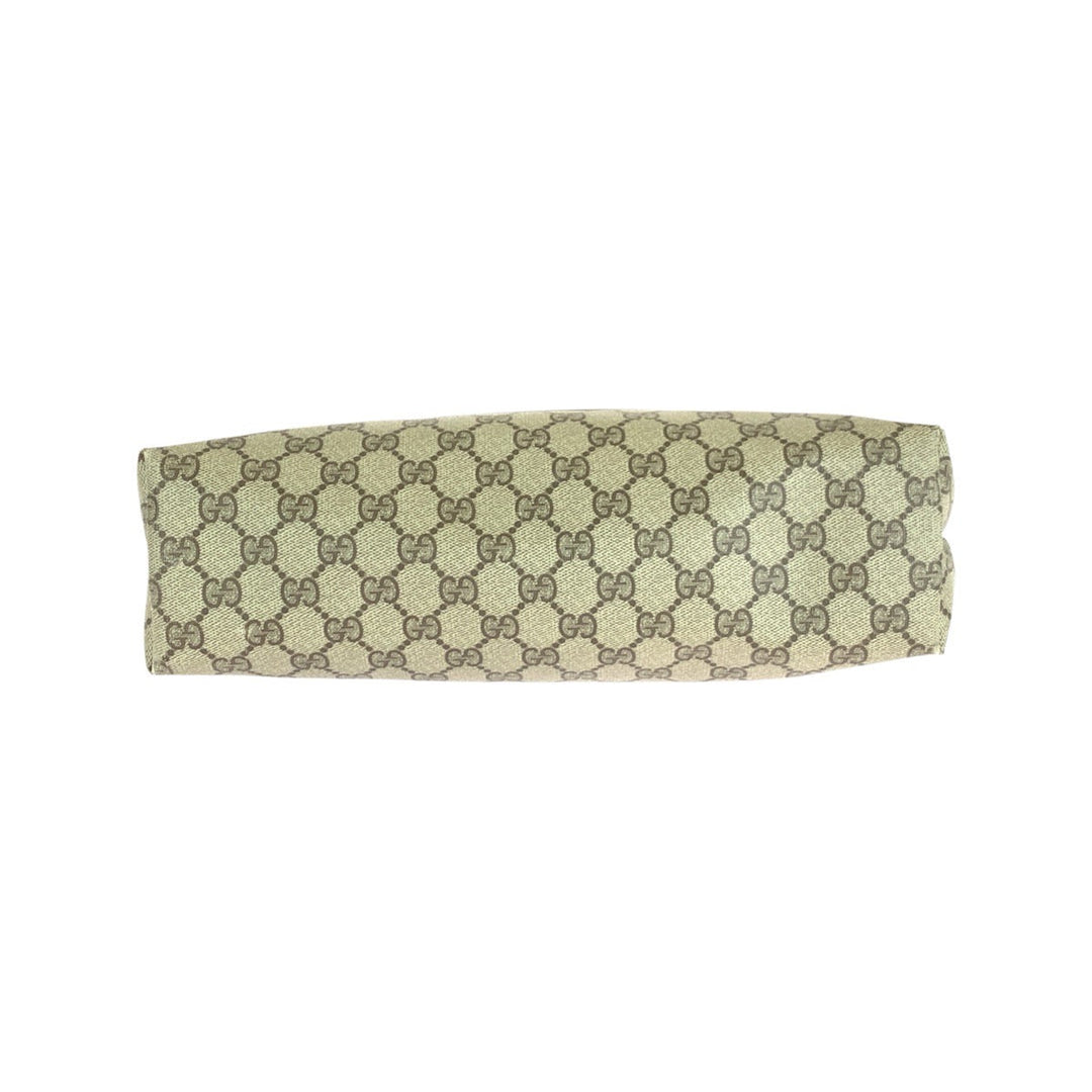 GUCCI Tote Bag 62503 GG Supreme canvas, leather Brown Metal Tote Bag Shoulder Bag Old Gucci Shelly Line Interlocking Women(Unisex) Used Authentic