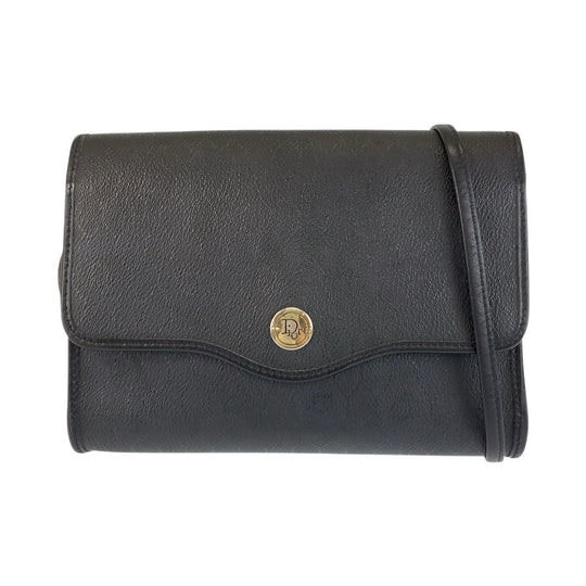 Dior Shoulder Bag PVC, Leather Black GoldMetal Honeycomb Women Used Authentic