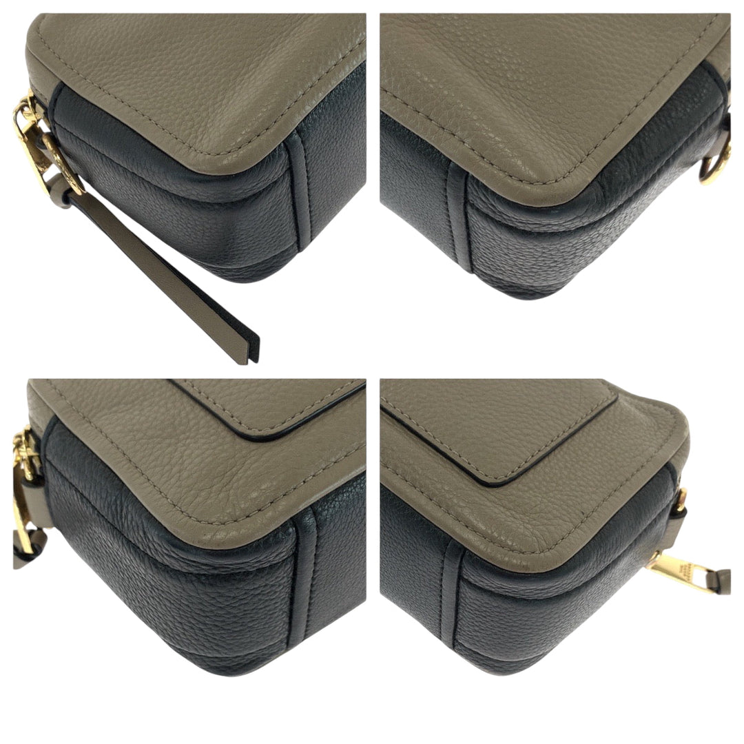 MARC BY MARC JACOBS Shoulder Bag F SE 2250 leather Beige Black Gold Metal Shoulder Bag pochette Women(Unisex) Used Authentic