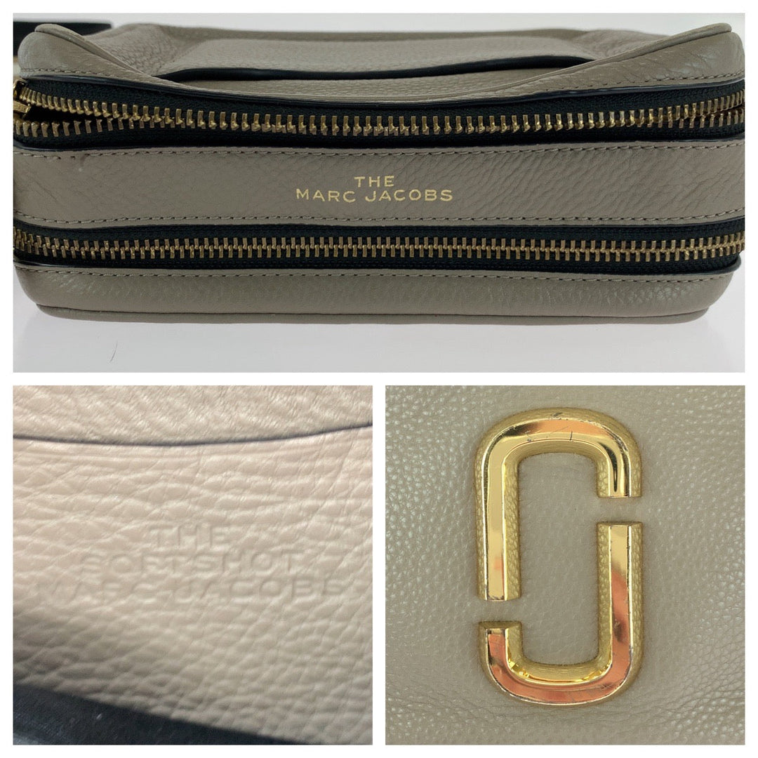 MARC BY MARC JACOBS Shoulder Bag F SE 2250 leather Beige Black Gold Metal Shoulder Bag pochette Women(Unisex) Used Authentic