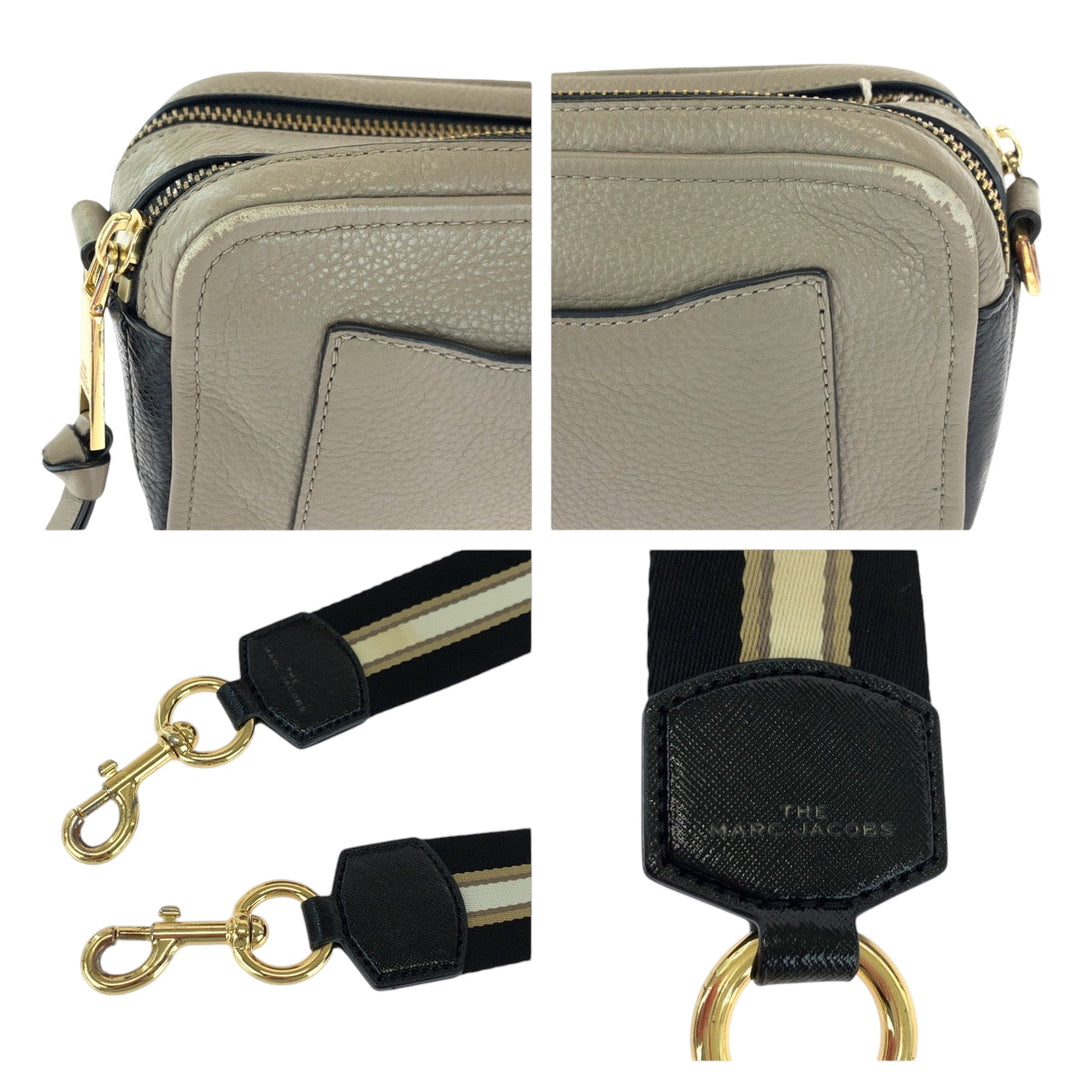 MARC BY MARC JACOBS Shoulder Bag F SE 2250 leather Beige Black Gold Metal Shoulder Bag pochette Women(Unisex) Used Authentic