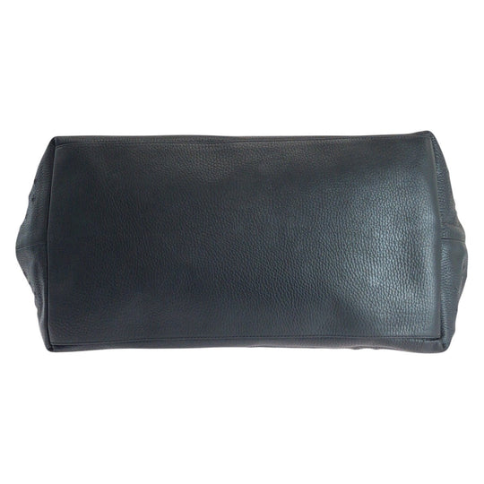 JIMMY CHOO Tote Bag leather Black SilverMetal Star emboss Sofia