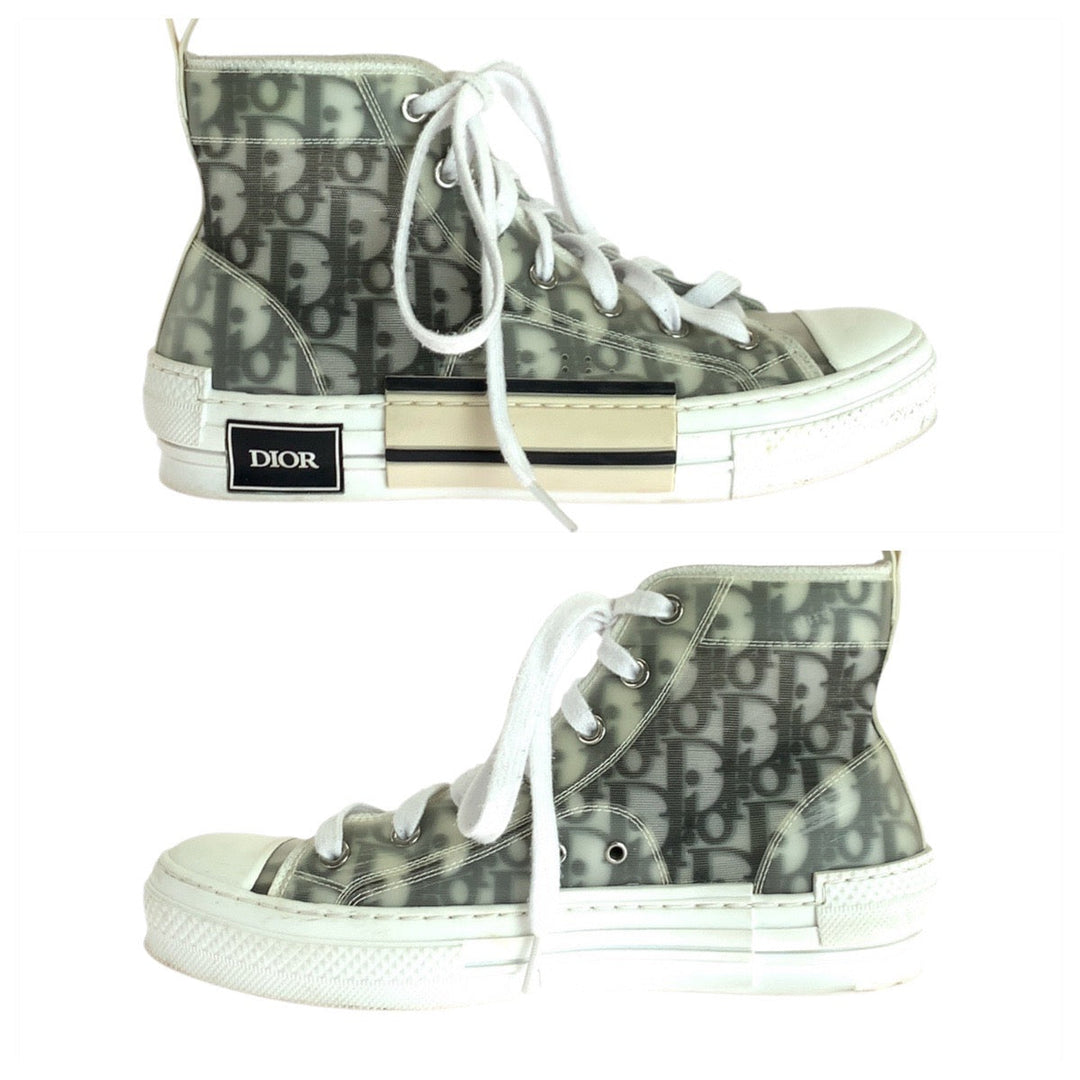 Dior sneakers fabric white Oblique 38